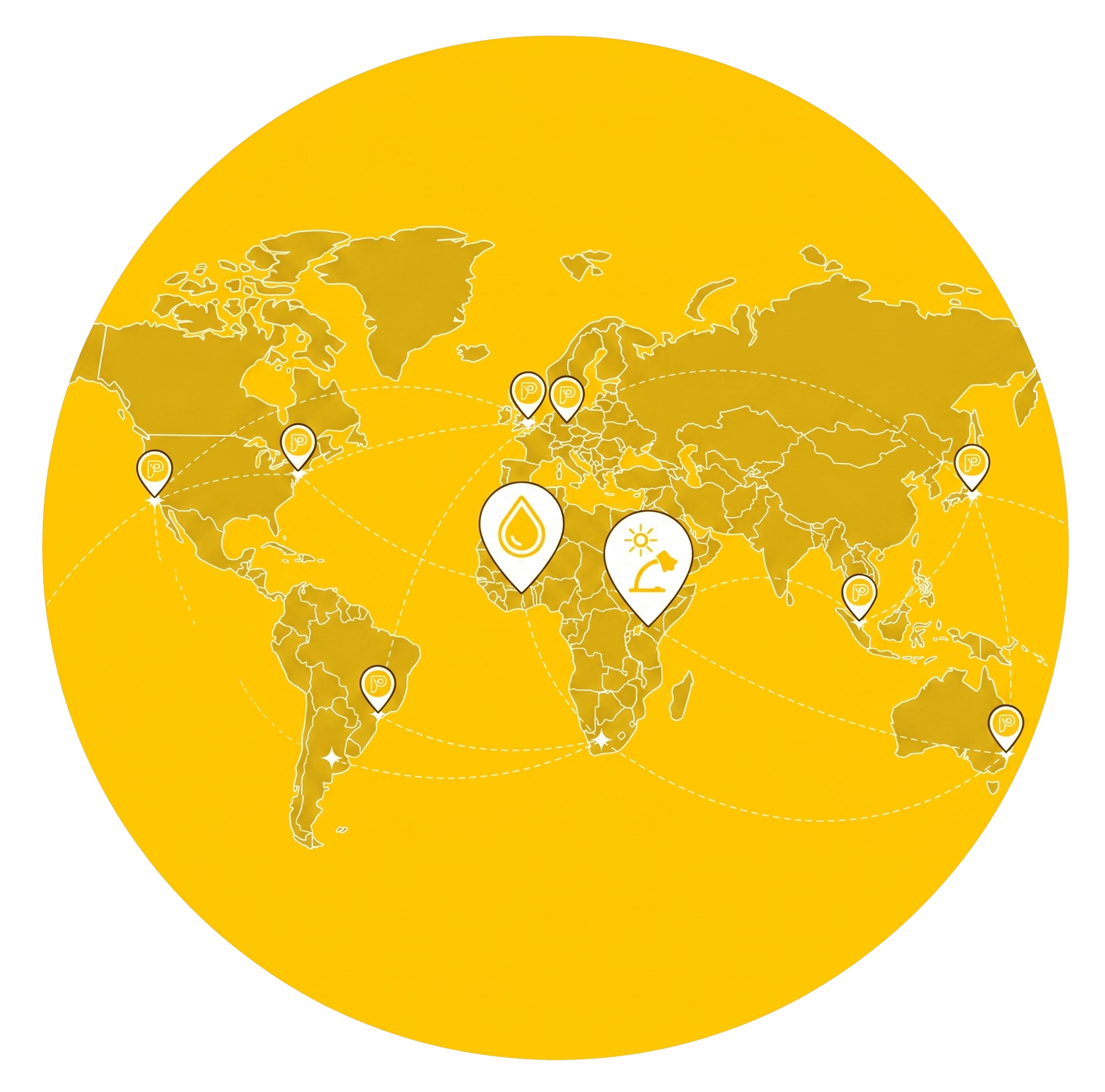Global Logistics and Impact Map